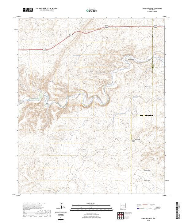 Horseshoe Bend topographic map thumbnail