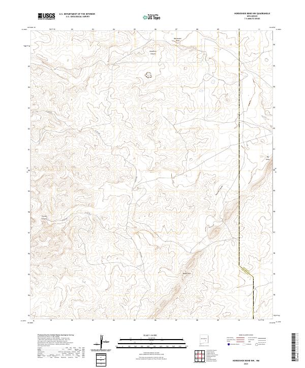 Horseshoe Bend NW topographic map thumbnail