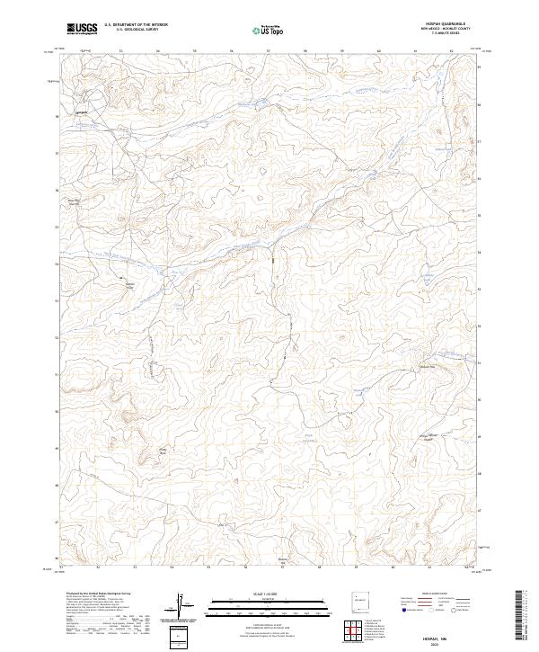 Hospah topographic map thumbnail