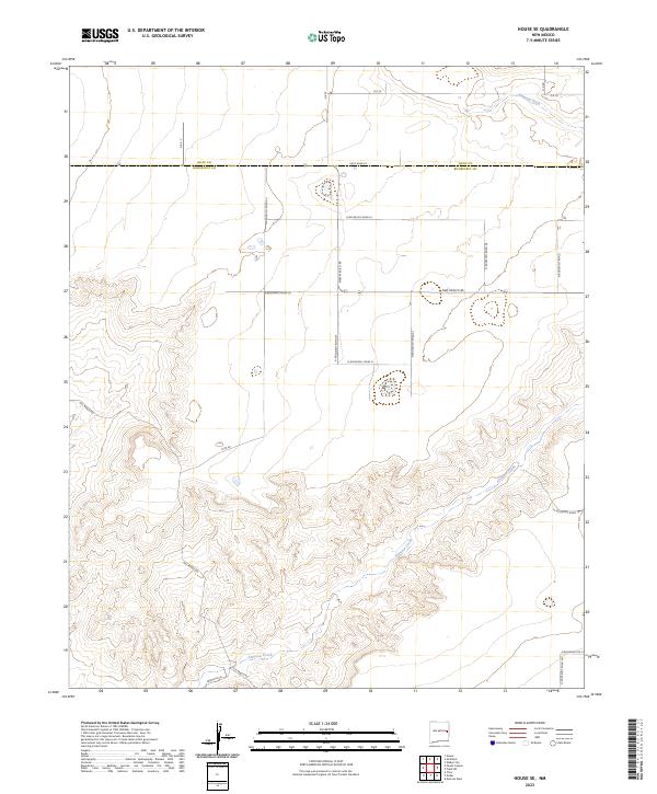 House SE topographic map thumbnail