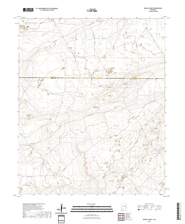 Howell Ranch topographic map thumbnail