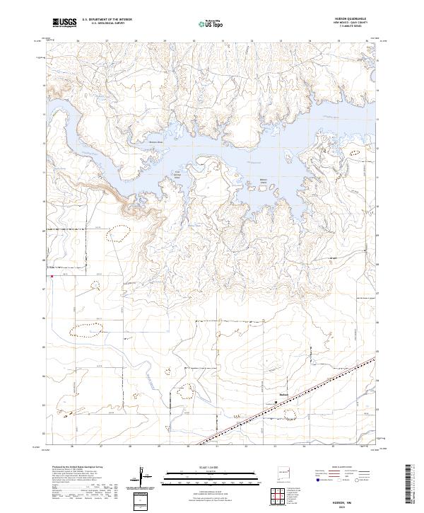 Hudson topographic map thumbnail
