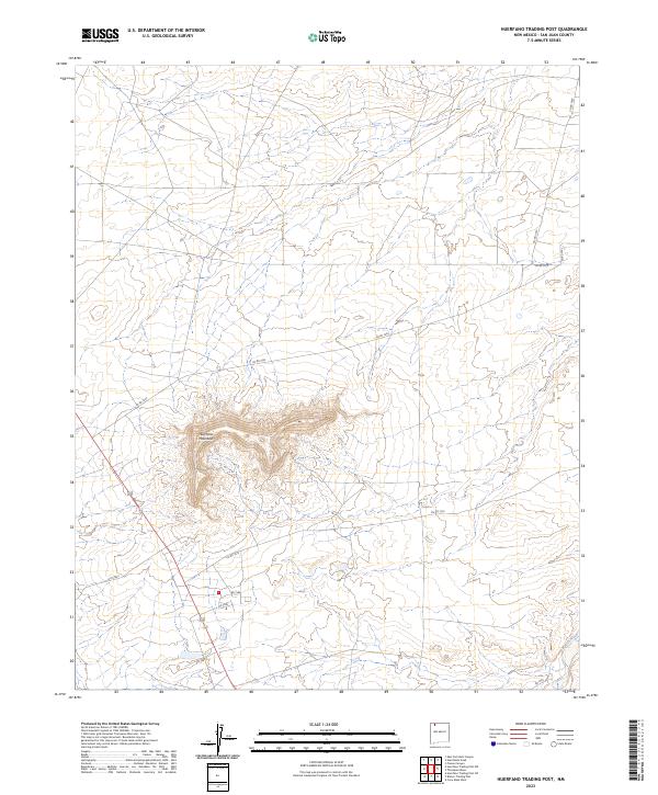 Huerfano Trading Post topographic map thumbnail