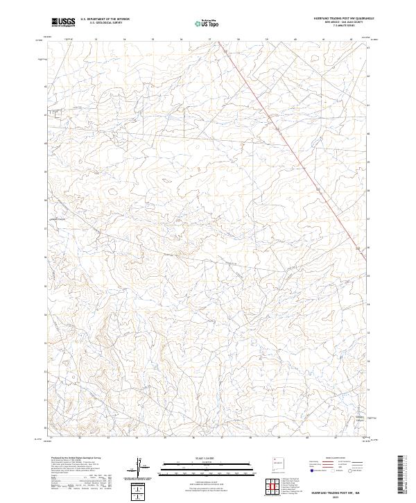 Huerfano Trading Post NW topographic map thumbnail