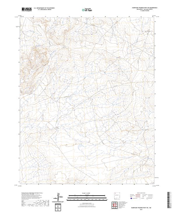 Huerfano Trading Post SW topographic map thumbnail