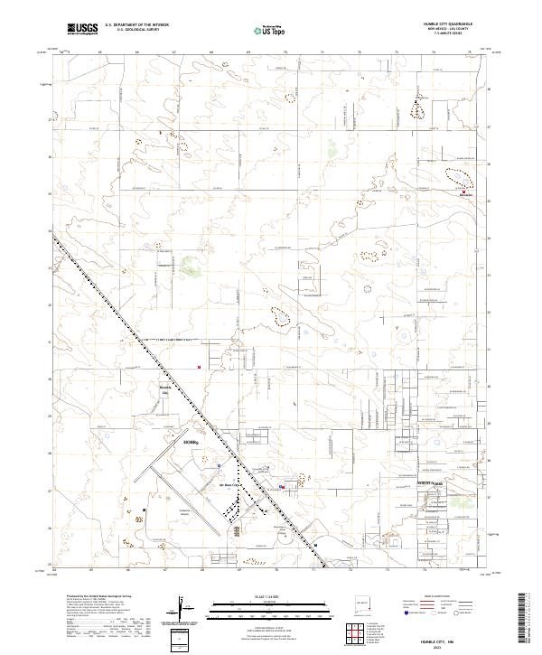 Humble City topographic map thumbnail