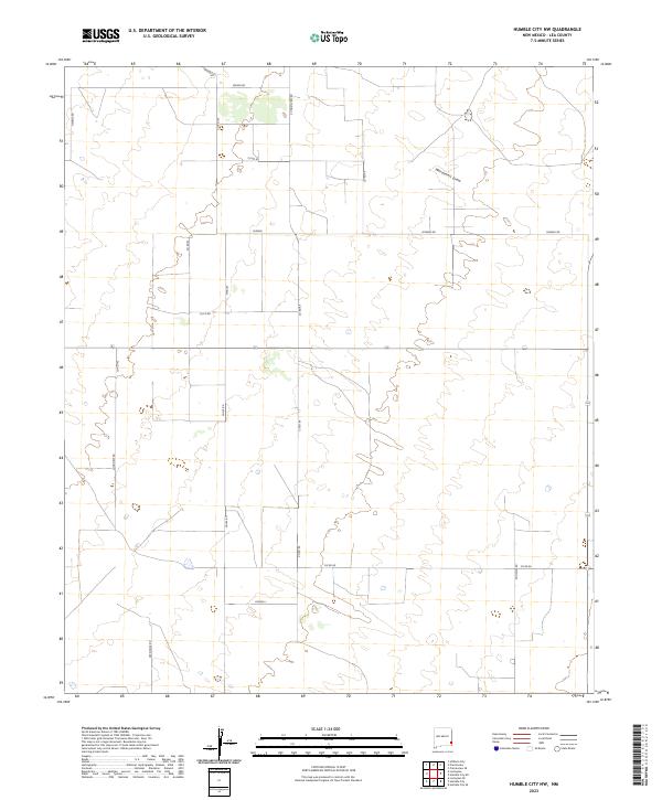 Humble City NW topographic map thumbnail