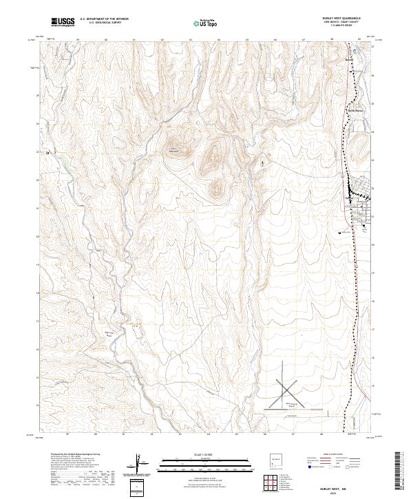 Hurley West topographic map thumbnail