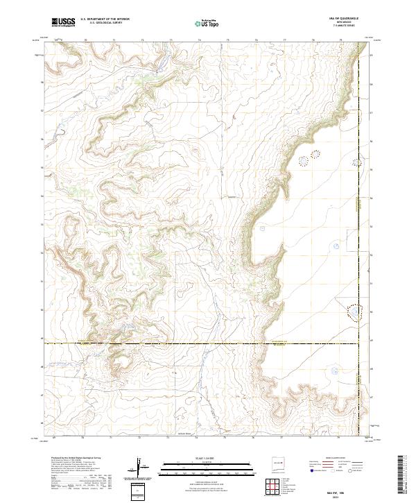 Ima SW topographic map thumbnail