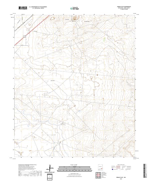 Indian Flats topographic map thumbnail