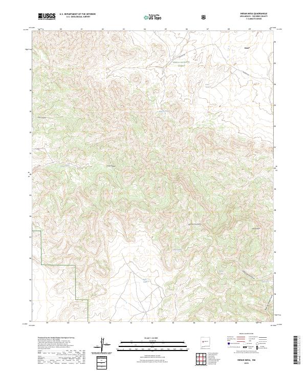 Indian Mesa topographic map thumbnail