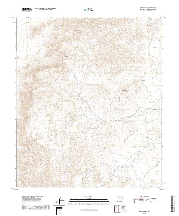 Indian Peak topographic map thumbnail
