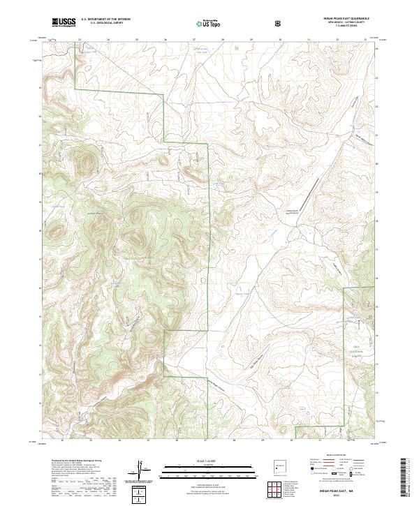 Indian Peaks East topographic map thumbnail