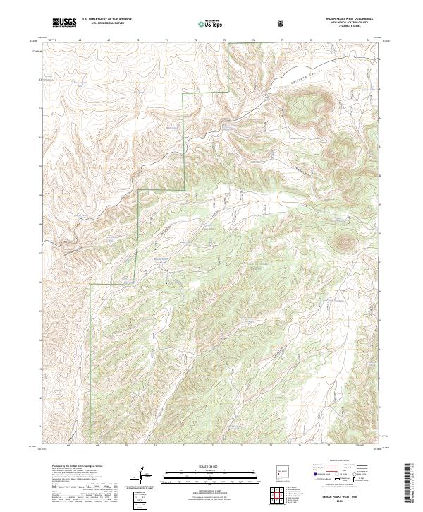 Indian Peaks West topographic map thumbnail