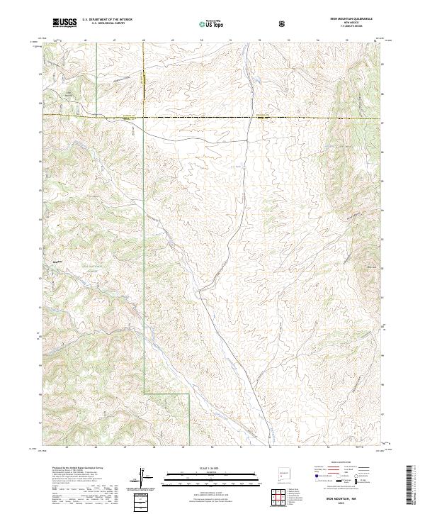 Iron Mountain topographic map thumbnail