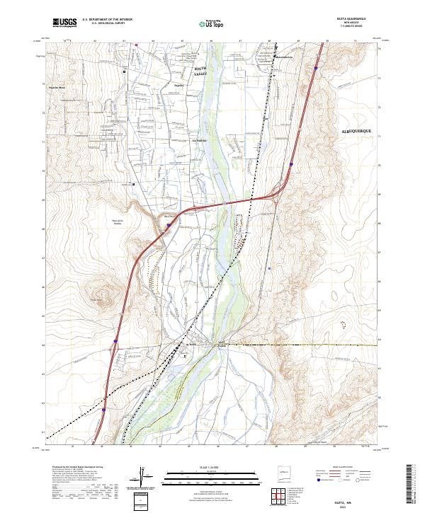 Isleta topographic map thumbnail