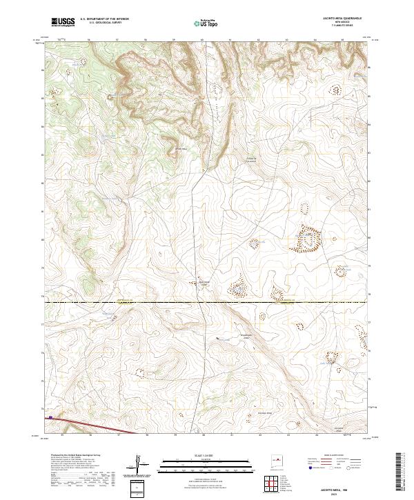 Jacinto Mesa topographic map thumbnail
