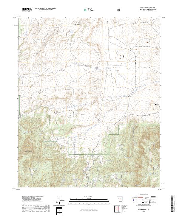 Jacob Spring topographic map thumbnail