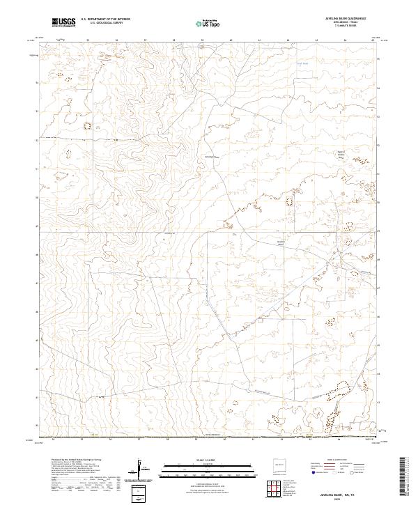 Javelina Basin topographic map thumbnail