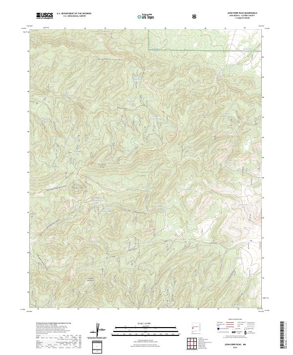 John Kerr Peak topographic map thumbnail