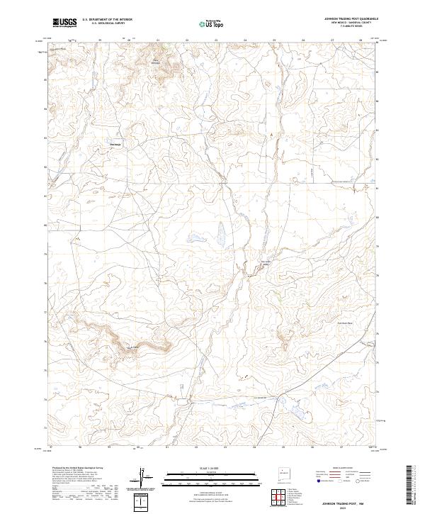 Johnson Trading Post topographic map thumbnail