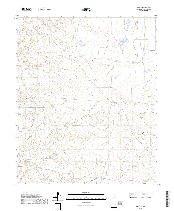 Juan Lake topographic map thumbnail