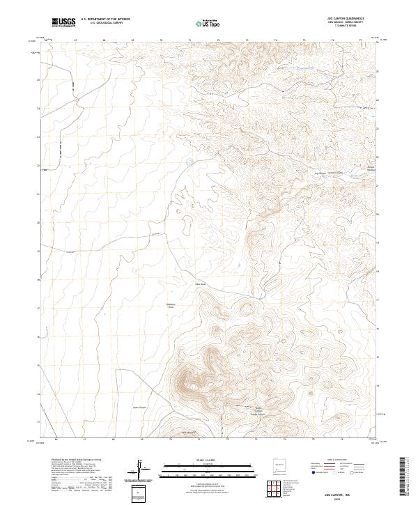 Jug Canyon topographic map thumbnail