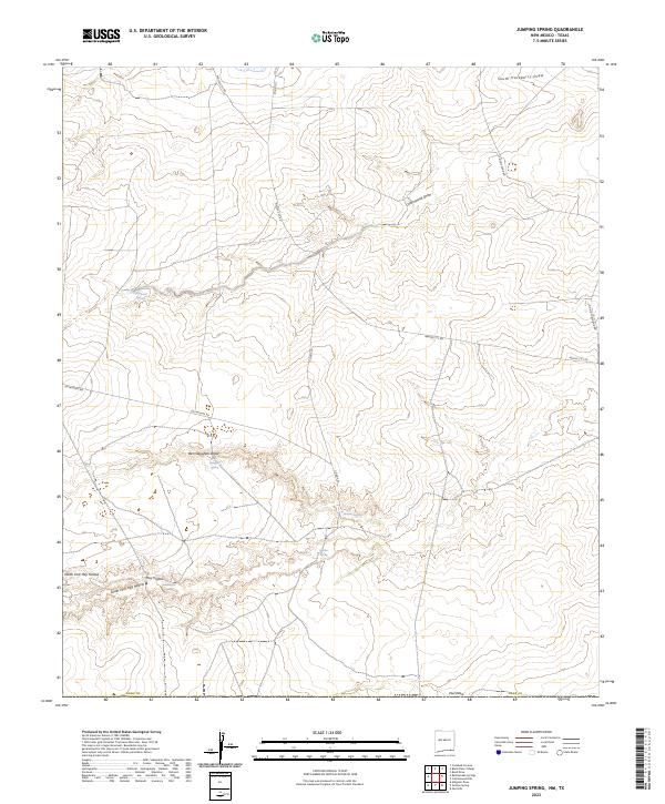 Jumping Spring topographic map thumbnail