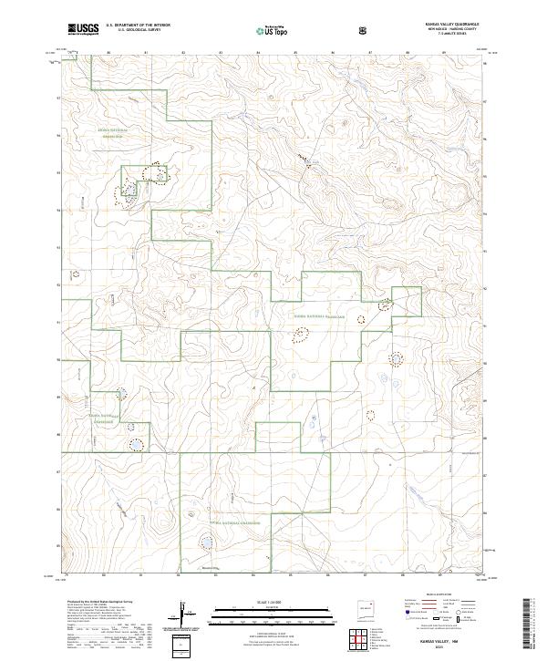 Kansas Valley topographic map thumbnail