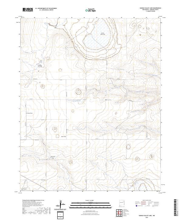 Kansas Valley Lake topographic map thumbnail
