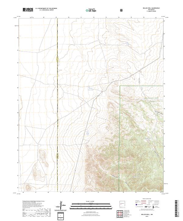Kellog Well topographic map thumbnail