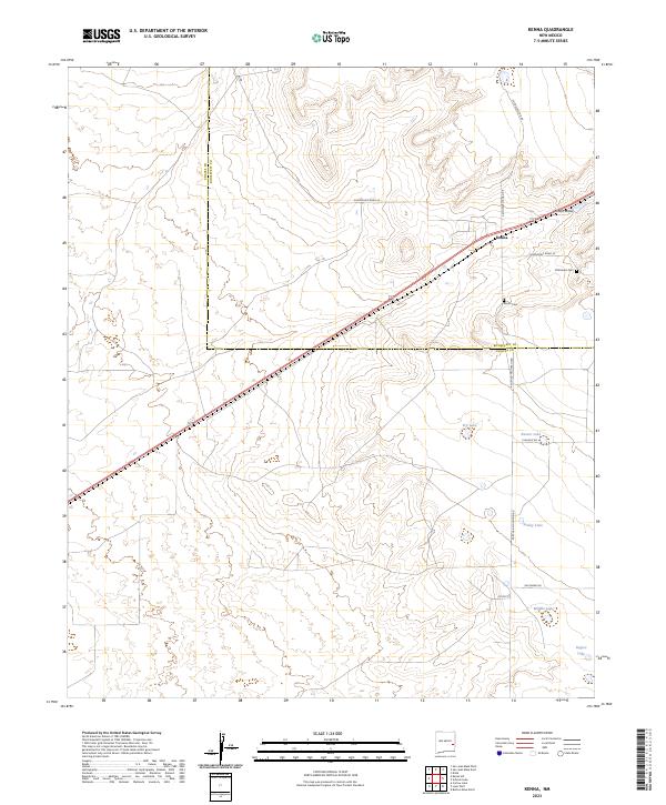 Kenna topographic map thumbnail