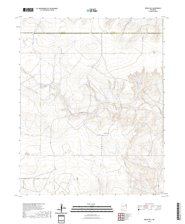 Kerlin Hill topographic map thumbnail