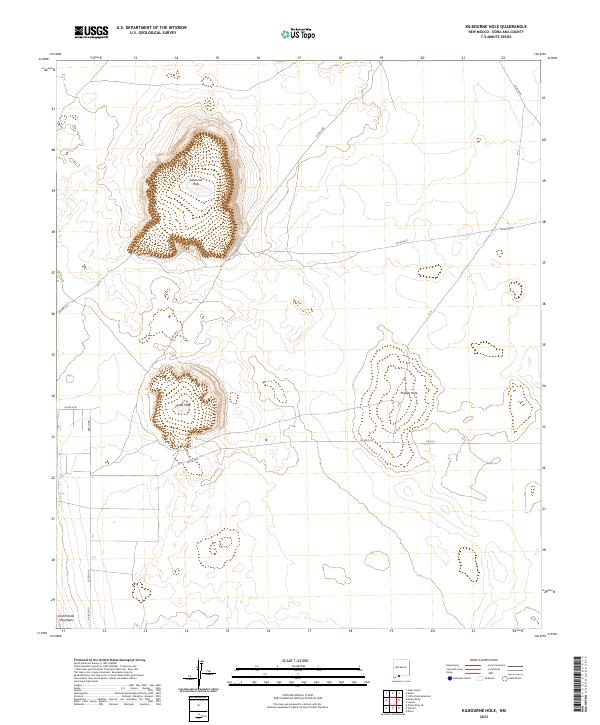 Kilbourne Hole topographic map thumbnail