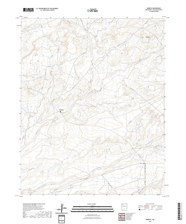 Kimbeto topographic map thumbnail