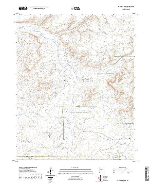 Kin Klizhin Ruins topographic map thumbnail