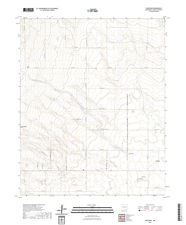 King Draw topographic map thumbnail