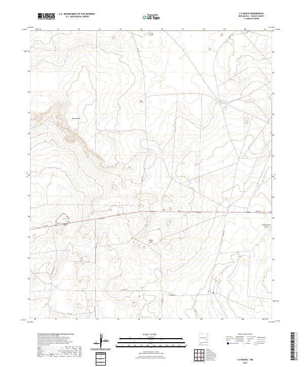 L E Ranch topographic map thumbnail