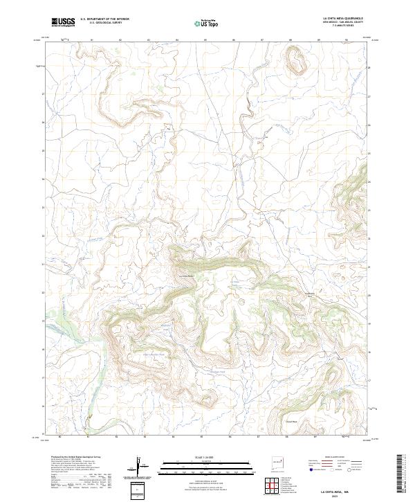 La Cinta Mesa topographic map thumbnail