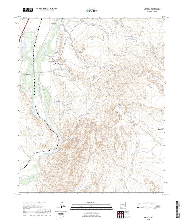 La Joya topographic map thumbnail