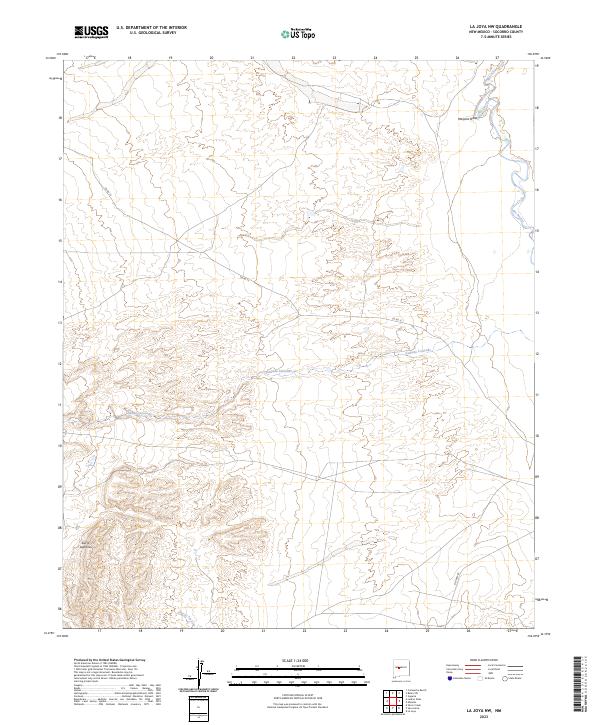 La Joya NW topographic map thumbnail