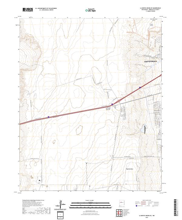 La Mesita Negra SE topographic map thumbnail