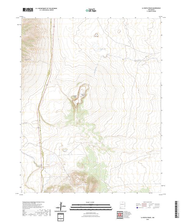 La Segita Peaks topographic map thumbnail