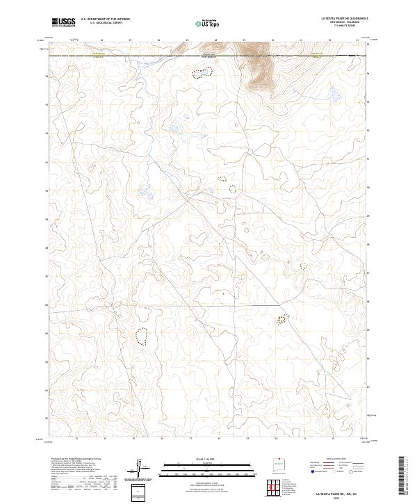 La Segita Peaks NE topographic map thumbnail