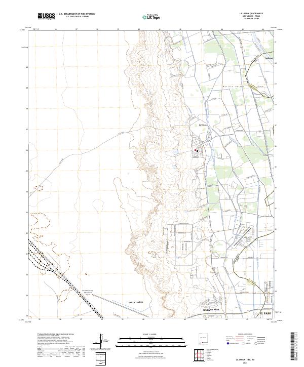 La Union topographic map thumbnail