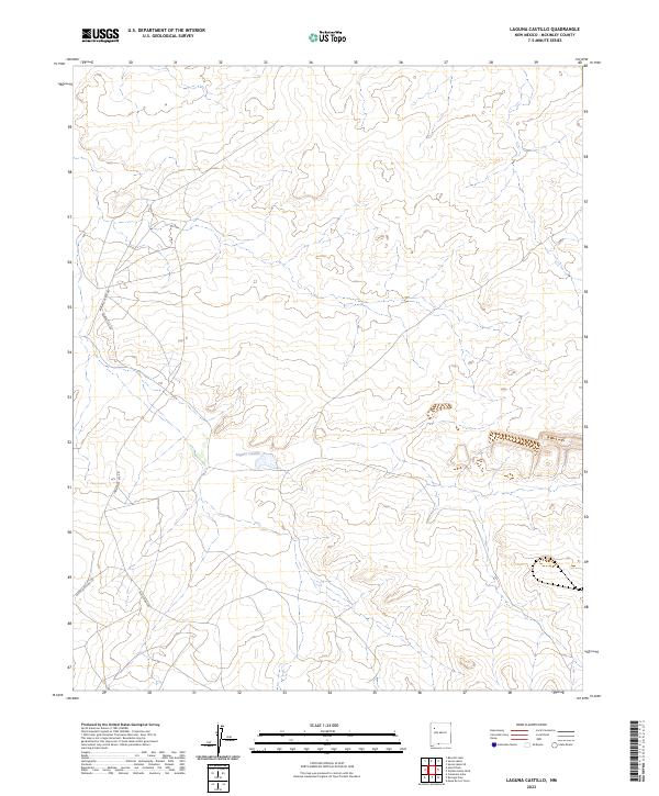 Laguna Castillo topographic map thumbnail