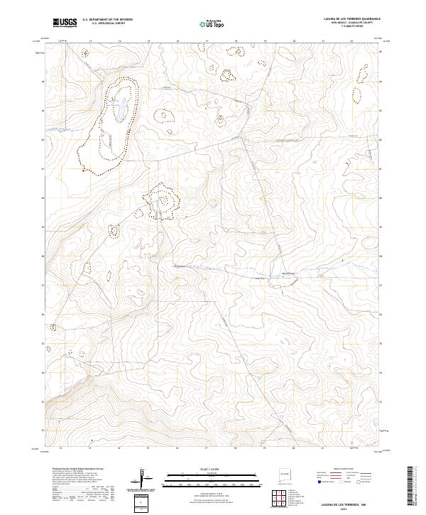 Laguna De Los Terreros topographic map thumbnail