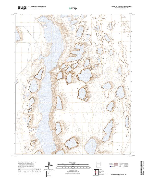 Laguna Del Perro North topographic map thumbnail