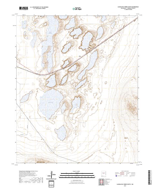 Laguna Del Perro South topographic map thumbnail