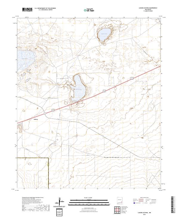 Laguna Gatuna topographic map thumbnail